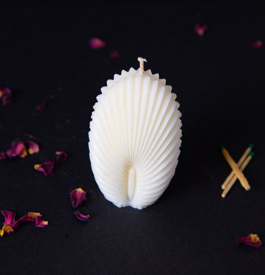 Shell pillar Candle