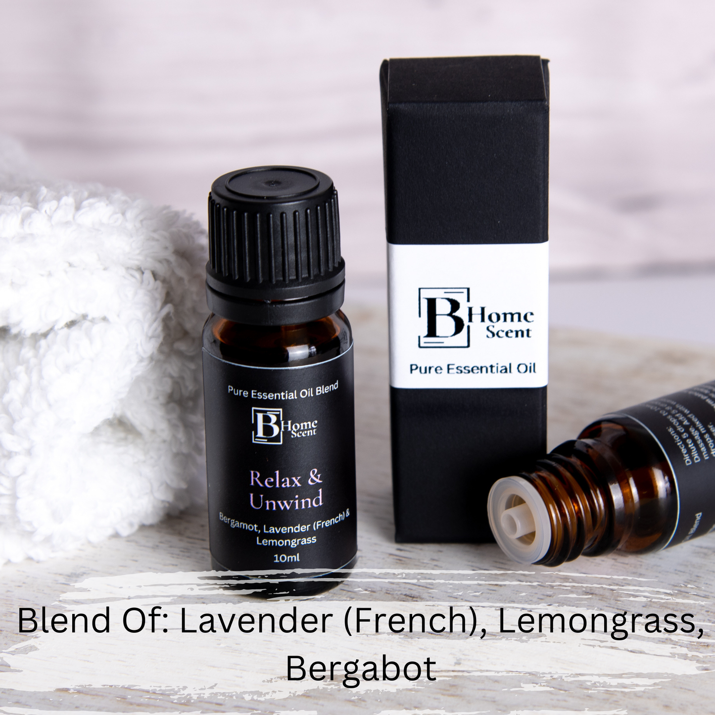 Relax & Unwind Essential Oil Blend 10ml - Lavender, Bergamot and Lemongrass