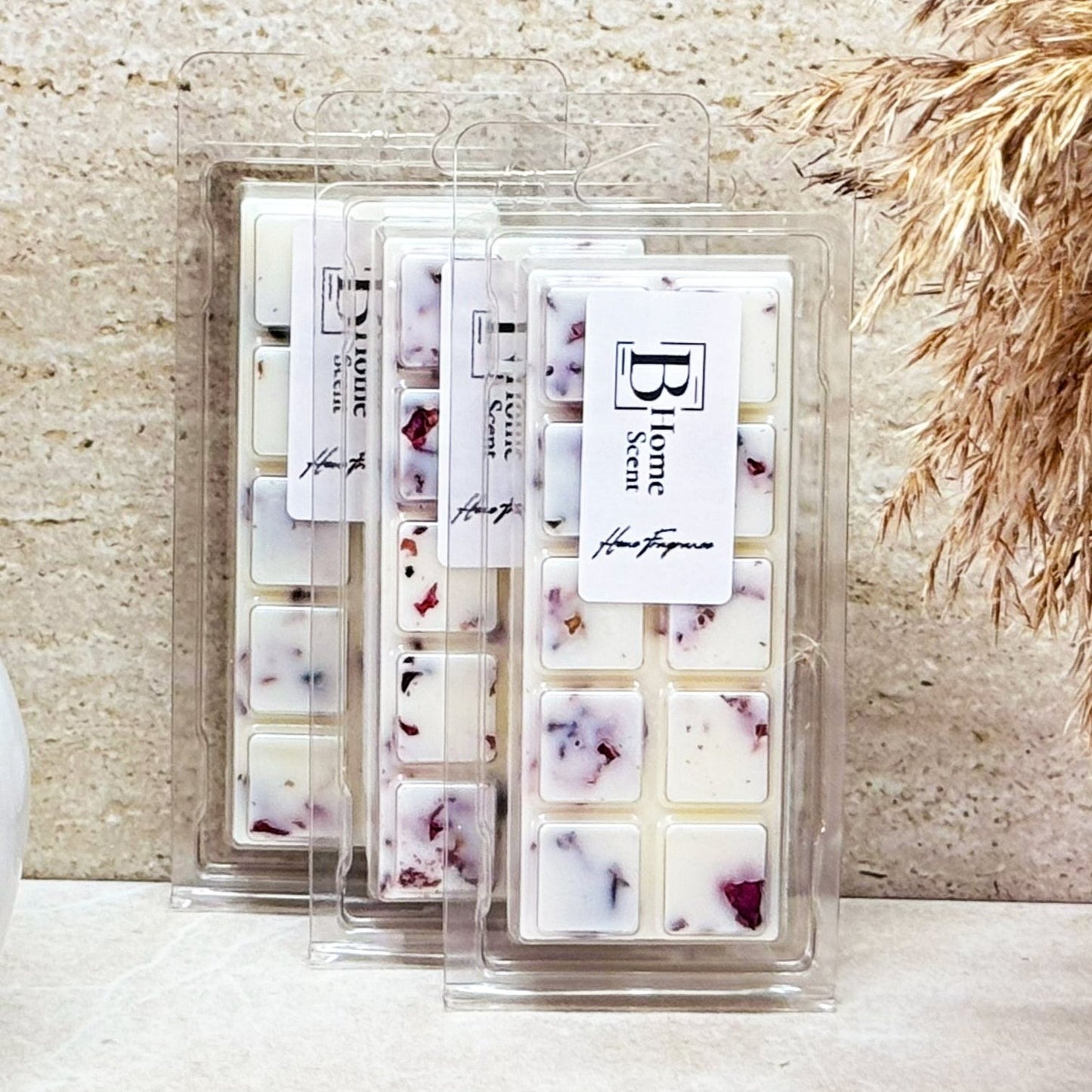 Peony & Blush Suede Wax melt Snap Bar