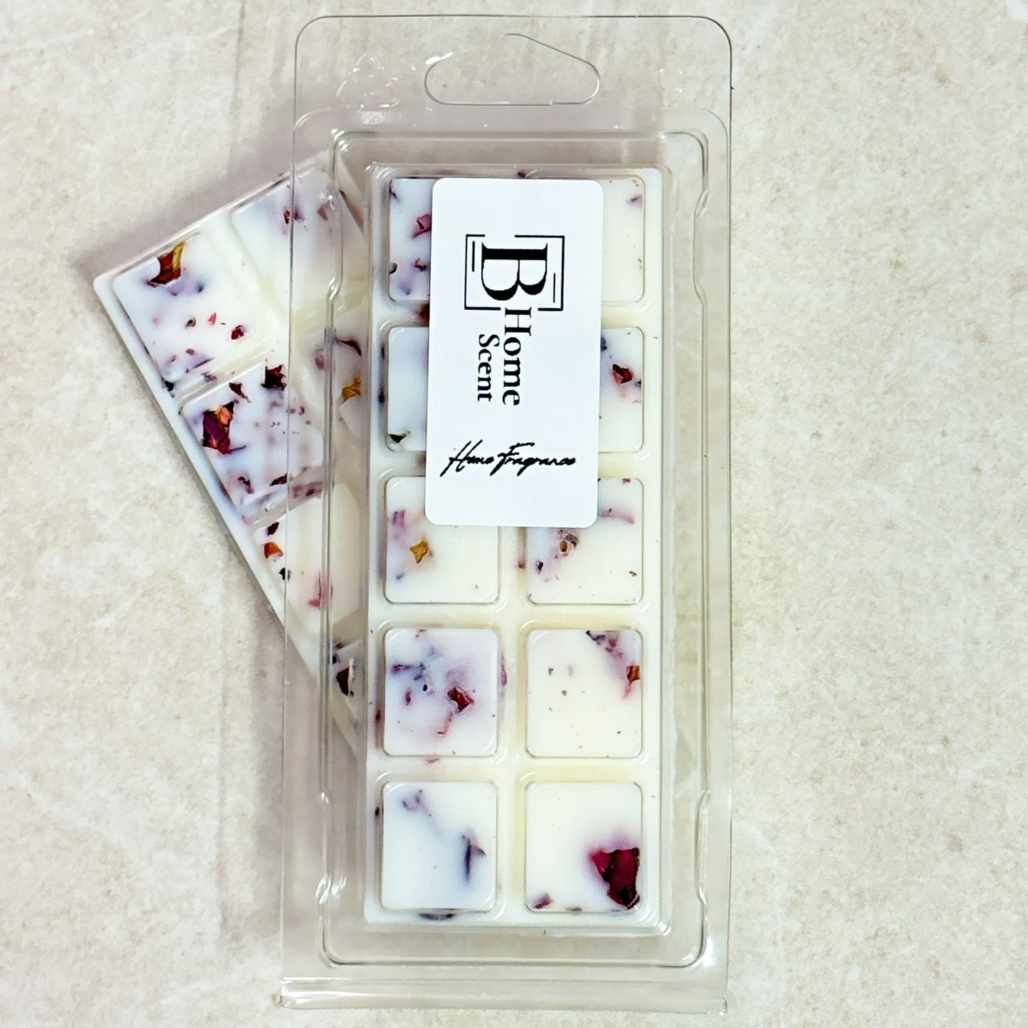 Peony & Blush Suede Wax melt Snap Bar