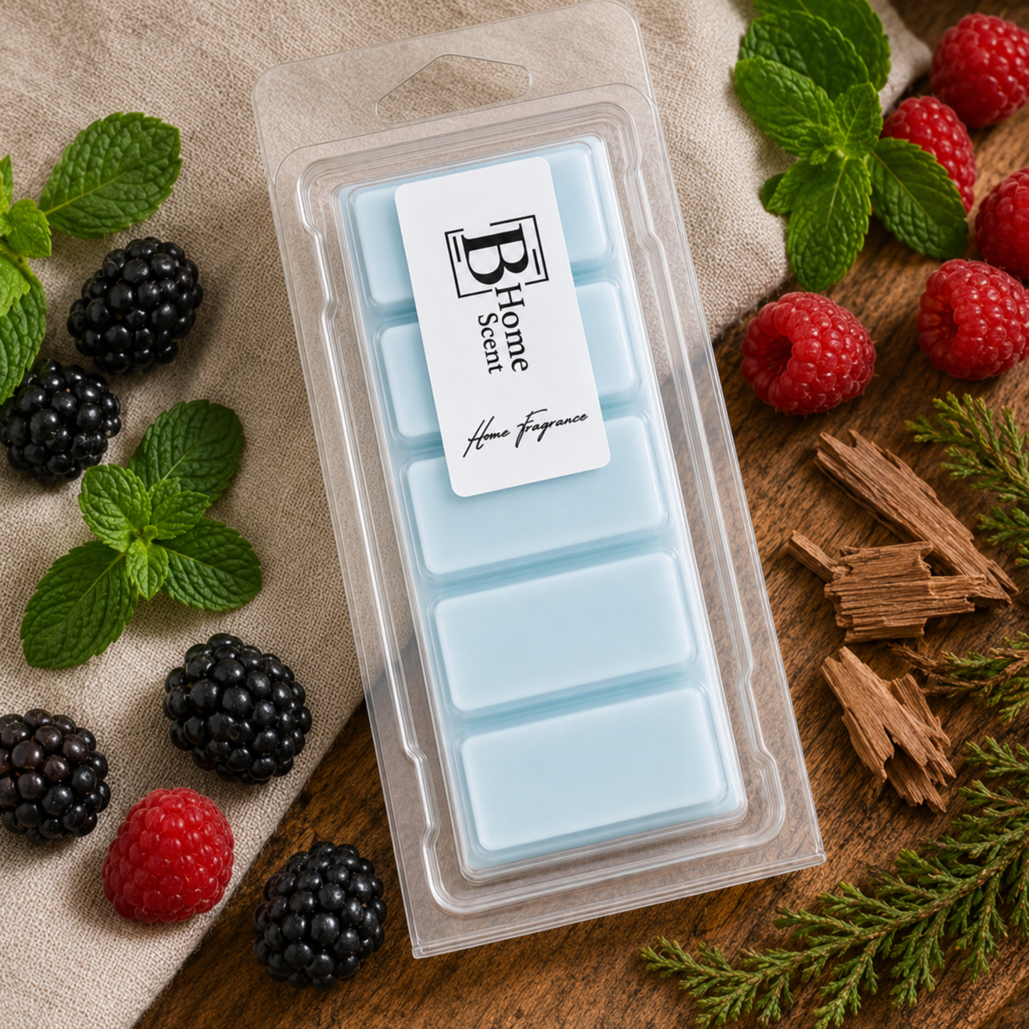 Blackberry and Cedarwood Wax Melt Snap Bar