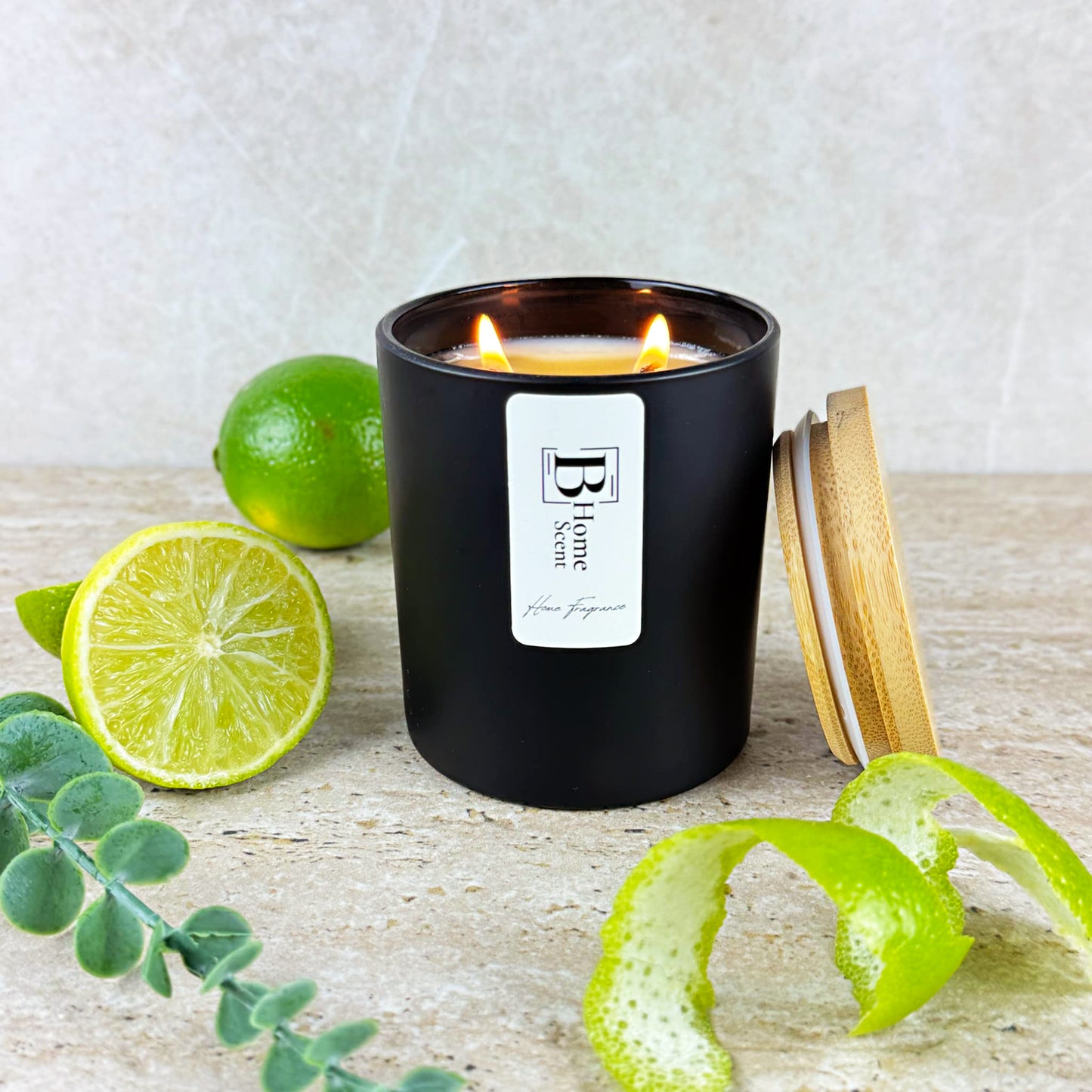 Lemongrass & Lime Peel Scented Candle