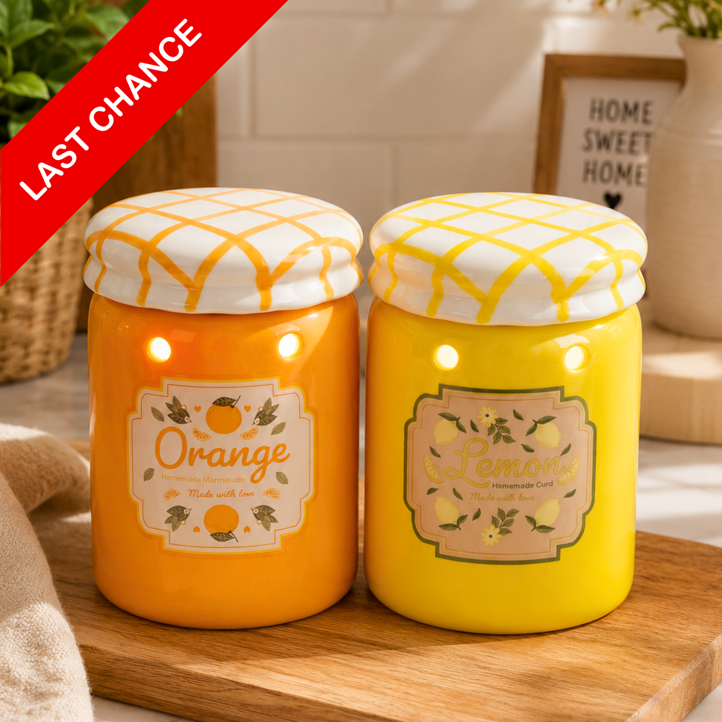 Jam Jar Style Ceramic Wax Melt Burner